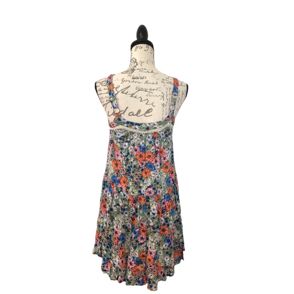 Wild Fable Womens Dress Floral XS Green/Orange - Picture 2 of 12